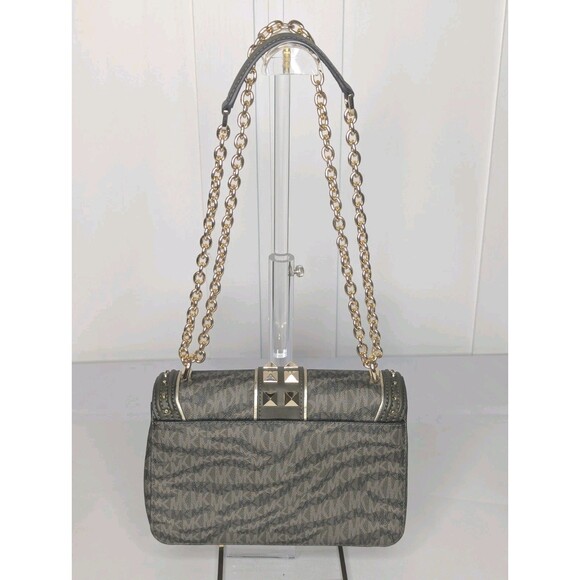 Michael Kors Large Studded Soho Frame Out Shoulder Bag - Olive, Camo NWT - Picture 5 of 8